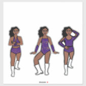 Sticker Purple Gold Dots #1 (Feuille)