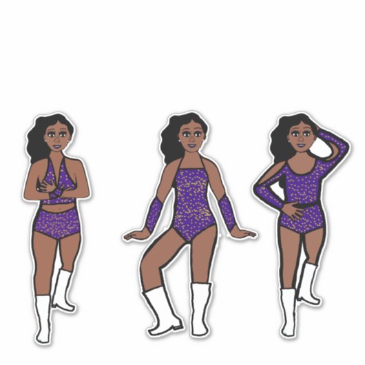 Sticker Purple Gold Dots #1 (Devant)