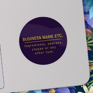 Sticker Purple & Gold polyvalent