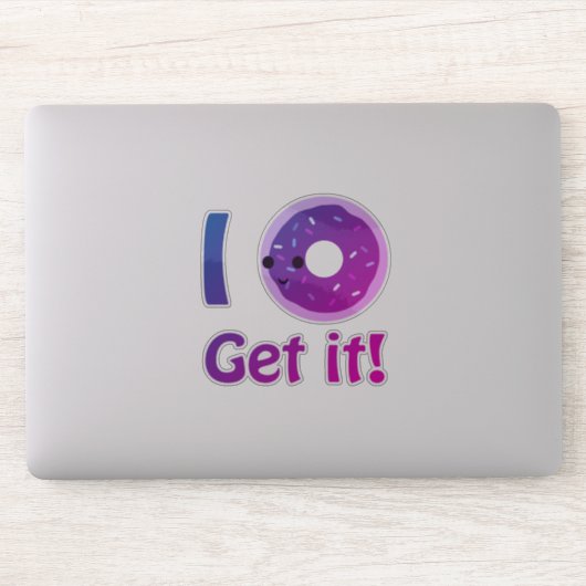 Sticker Purple Kawaii Je ne comprends pas (Ordinateur)