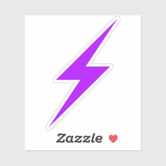 Sticker Purple Lightning Bolt Of Anarcha-Feminism (Feuille)