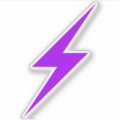 Sticker Purple Lightning Bolt Of Anarcha-Feminism (Devant)