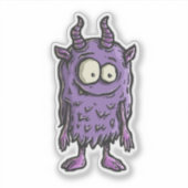 Sticker Purple Monster (Devant)