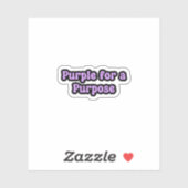 Sticker Purple pour un but de sensibilisation à l'épilepsi (Feuille)