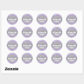Sticker Purple Snowflake Winter Wonderland Sweet16 (Feuille)