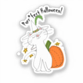 Sticker Purr*fect Chat Citrouille Halloween (Recto)