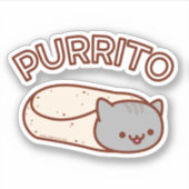 Sticker PURRITO Cat Burrito (Devant)