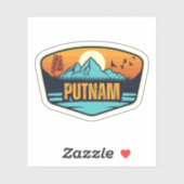 Sticker Putnam, Alabama (Feuille)