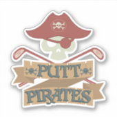 Sticker Putt Pirates Golf Hobby (Devant)