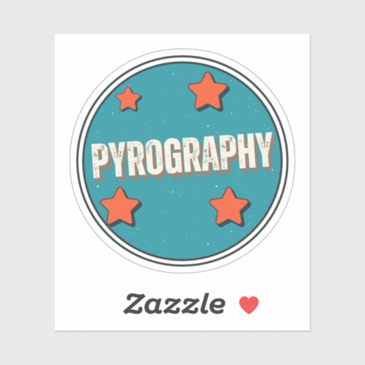 Sticker Pyrographie (Feuille)