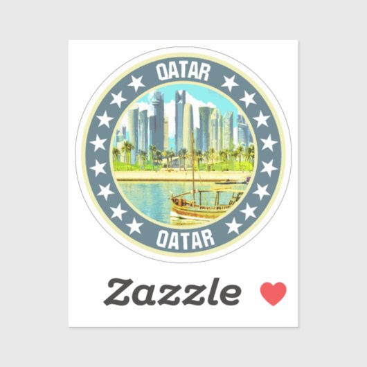 Sticker Qatar (Feuille)