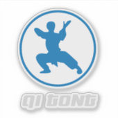 Sticker Qigong Martial Arts Design (Devant)