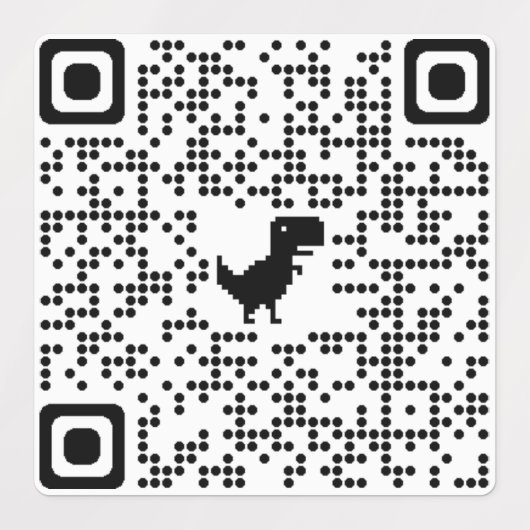 Sticker QR CODE à Rickroll (Design 1)