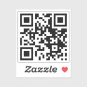 Sticker QR Code moderne Scan Me Business URL Médias sociau (Feuille)