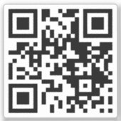 Sticker QR Code moderne Scan Me Business URL Médias sociau (Recto)