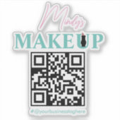 Sticker QR Code Salon Nom commercial Bike Helmet Deck (Devant)