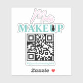 Sticker QR Code Salon Nom commercial Bike Helmet Deck (Feuille)