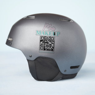 Sticker QR Code Salon Nom commercial Bike Helmet Deck