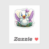 Sticker Quackin' mignonne (Feuille)