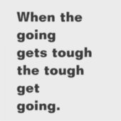 Sticker Quand Going obtient un devis difficile (Devant)