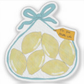 Sticker "Quand la vie vous donne des citrons" (Devant)