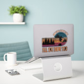 Sticker Quand l'enfer se fige, je skie là aussi (Ordinateur portable sur le bureau)