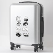 Sticker Quarantaine positive (Sur valise)