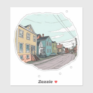 STICKER QUARTIER DE BANLIEUE GEORGE STREET TERRE-NEUVE