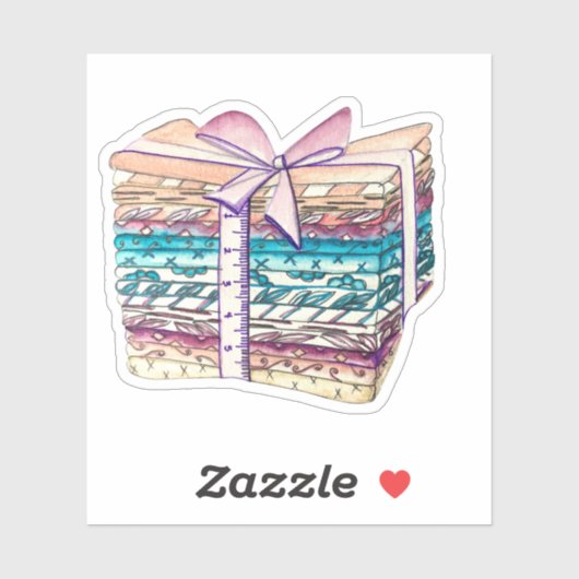 Sticker Quartier gras aquarelle (Feuille)