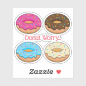 Sticker Quatre Motifs Assortis | Personnaliser (Feuille)