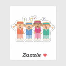 Quatuor coloré JollyKins de chanteurs de barbersho