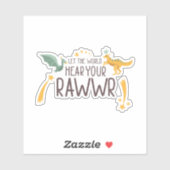 Sticker Que le monde entende votre rugissement (Feuille)