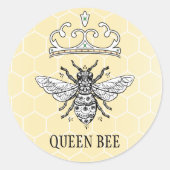 Sticker Queen Bee | Personnalisez-Le ! (Devant)