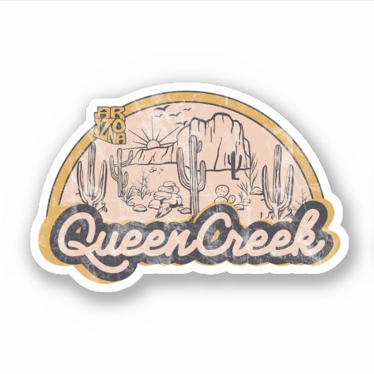 Sticker Queen Creek, Arizona (Devant)