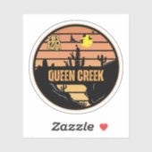 Sticker Queen Creek, Arizona (Feuille)