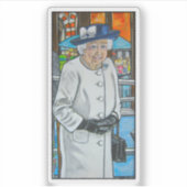 Sticker Queen Elizabeth At Paddington Station (Devant)