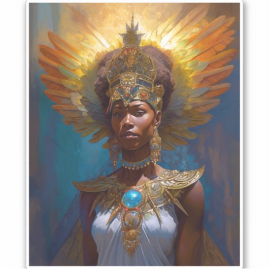 Sticker Queen Goddess Imaginaire Art (Devant)