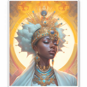Sticker Queen Goddess Imaginaire Art