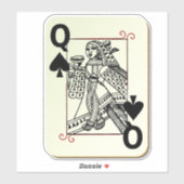 Sticker Queen of Spades Thunder_Cove (Feuille)