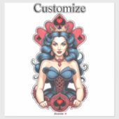 Sticker Queen of Spades Thunder_Cove (Feuille)