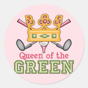 Sticker Queen of the Green Golf
