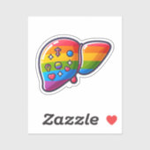 Sticker Queer Liver (Feuille)