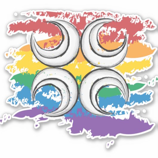 Sticker Queer Pride - Caid (Devant)