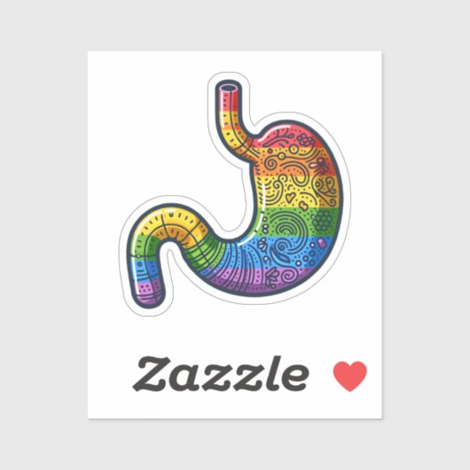 Sticker Queer Stomach (Feuille)