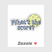 Sticker Quel est le score ? | Pickleball Ball (Feuille)