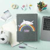 Sticker Quel requin arc-en-ciel (Couverture iPad)