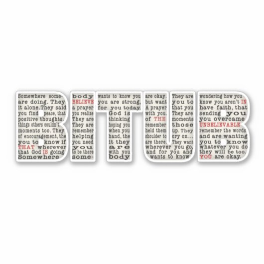 Sticker Quelque part (BITUB) (Devant)