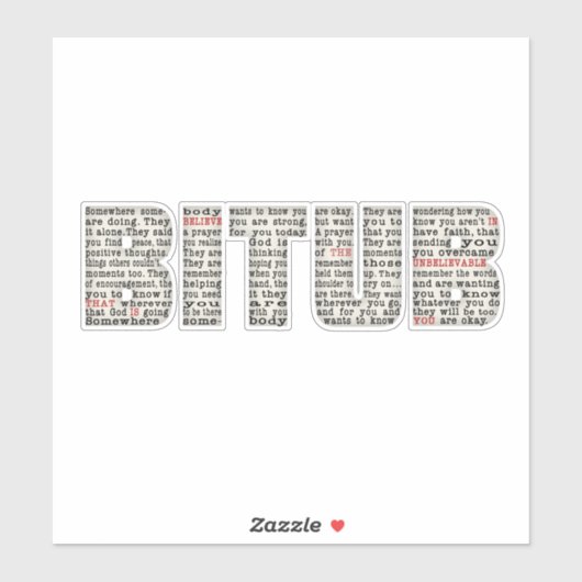 Sticker Quelque part (BITUB) (Feuille)