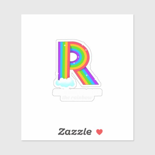 Sticker Quelque part Impression Alphabet Inspiration Arc-e (Feuille)
