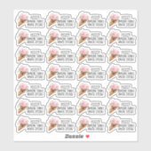 Sticker Quelqu'un pense que vous êtes un cadeau spécial Ma (Feuille)